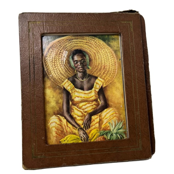 THE FRUITSELLER BY HELENE URSZENYI DE BREZNAY BEAUTIFUL AFRICAN WOMAN PICTURE. - Picture 1 of 6